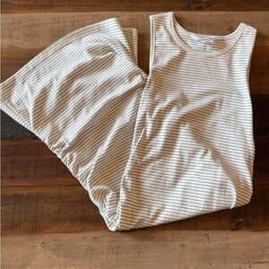 Olive and cream midi